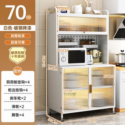 Floor-to-ceiling Kitchen Racks Nordic Creative Multi-layer Kitchen Cabinets Multi-functional Kitchen Furniture Storage Cabinets