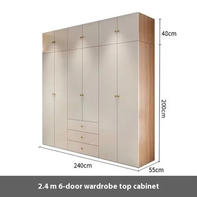 Bedroom European New Wardrobe Luxury Modern Luxury Large Clothes Storage Wardrobe Portable Nordic Guarda Roupa Unique Furniture