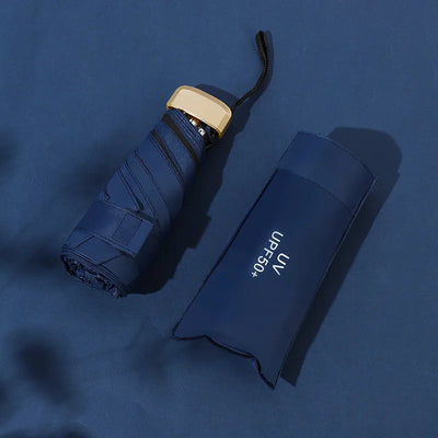 Mini Foldable umbrella UV protection Mini Sun Umbrella dual use portable box to store sunshade umbrella Mini umbrella 01