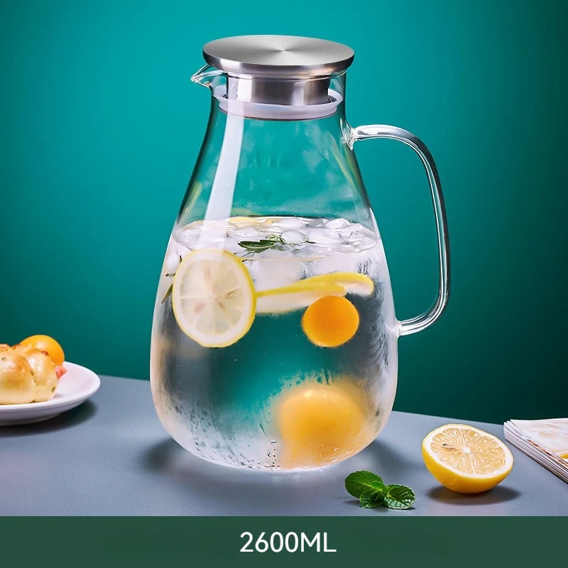 Household Cold Kettle Heat Resistant explosion-proof Teapot Large Capacity Teapot Set Coffee Pot Glass Teapot Juice Pot