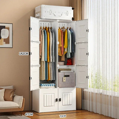 Nordic Minimalist Wardrobe Cupboard Storage Organizer Partitions Bedroom Closet Portable Living Room Muebles Trendy Furniture