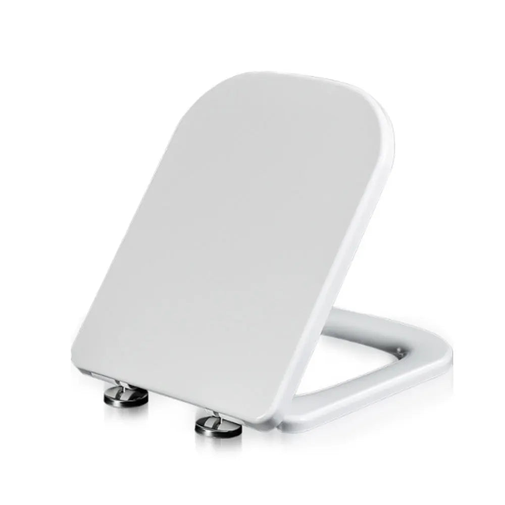 Adjustable Rounded Square Toilet Seat Cover Plate PP Slow Down Toilet Seats Lid Perfect Replacement Bathroom Toilet Seat Supply