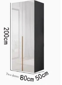 Sliding Mirror Wardrobes Storage Luxury Bedroom White Wooden Rack Wardrobes Cabinets Clothes Guarda Roupas Home Furniture