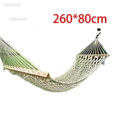 Outdoor Swings Hammocks Camping Field Sling Light Luxury Dormitory Swing Cradle Tied Rope  Double Mesh Hammock Hanging Tree