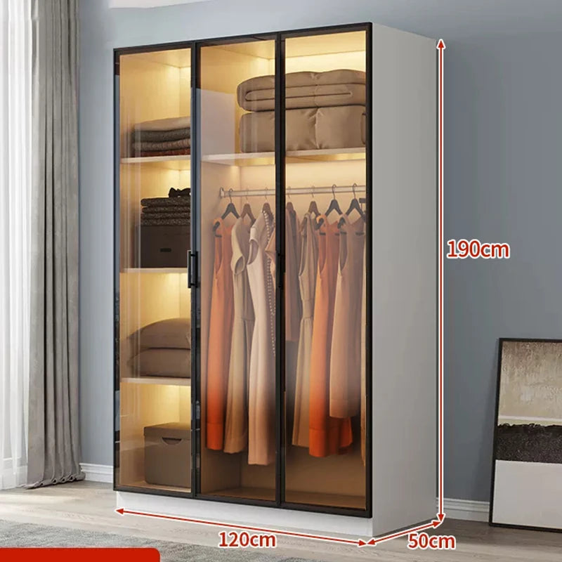 Organizer Partitions Wardrobe Mirror Cabinets Storage Cupboard Wooden Wardrobe Space Saving Cheap Cube Muebles Hotel Furniture