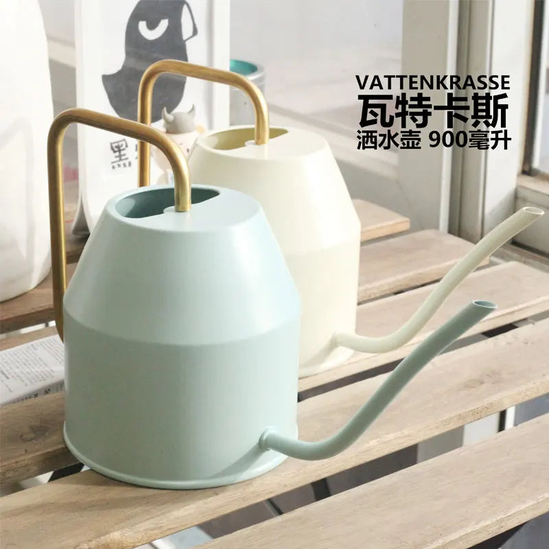 Plants Watering Can Stainless Steel Long Spout Watering Pot for Garden Flowers Plants Irrigation Tool Garden Watering Can