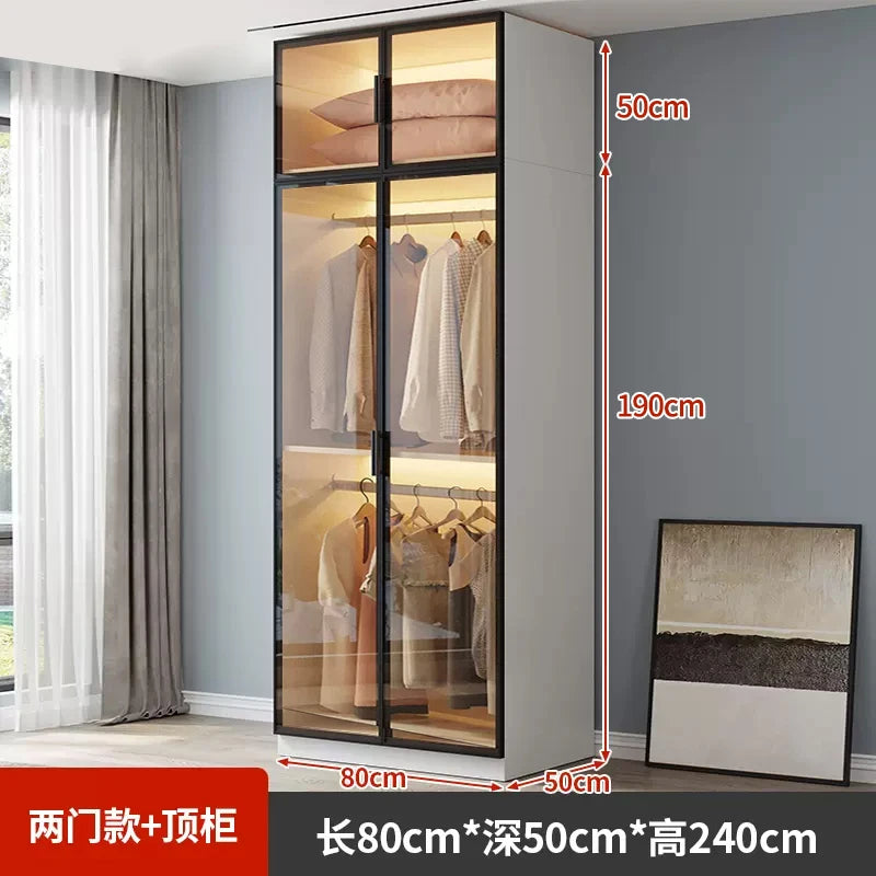 Organizer Partitions Wardrobe Mirror Cabinets Storage Cupboard Wooden Wardrobe Space Saving Cheap Cube Muebles Hotel Furniture