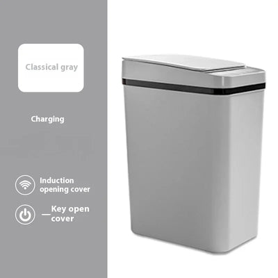 Smart Sensor Trash Can Electric Garbage Storage Bin Waterproof Seam Bathroom Kitchen Automatic Waste Collector 12L Home Supplies