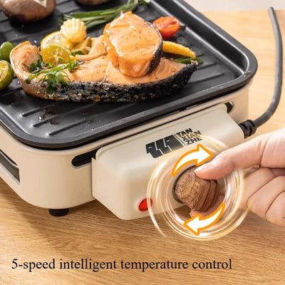 Electric BBQ Grill 220V Home Smokeless Barbecue Skewer Indoor Electric Baking Tray гриль электрический parrilla electrica