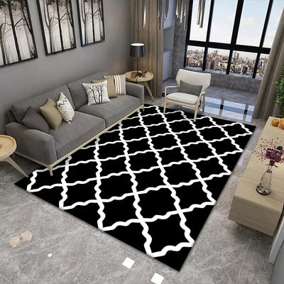 Chinese Style Carpet Big Size Rectangle Luxury Rugs Home Living Room Decoration Non Slip Washable Bedroom Bathroom Polyester Mat