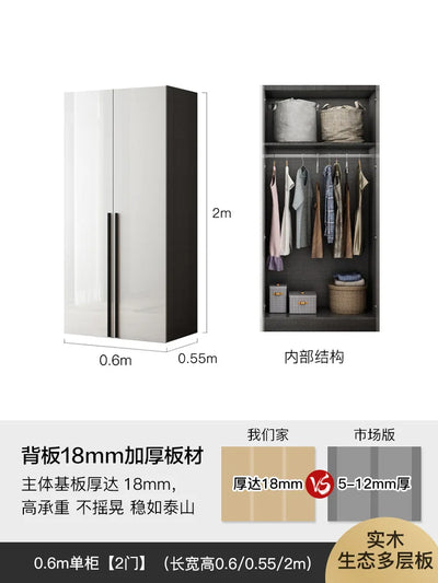 European Narrow Wardrobes Bathroom Ideas Garden Divider Bedroom Hotel Individual Rod Closet Luxury Guarda Roupa Wardrobes Closet