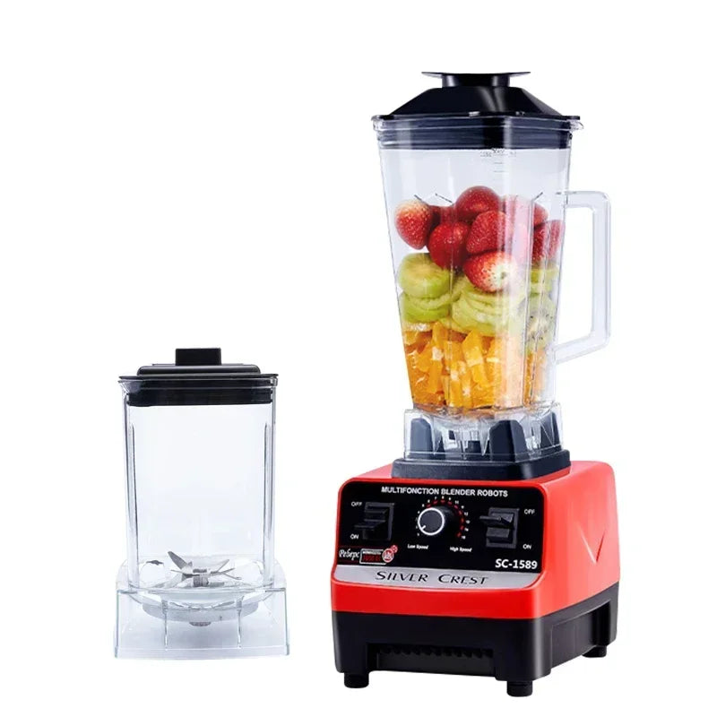 2000W Heavy Duty Commercial Blender Fruit Mixer Juicer Food Processor Ice Smoothies Blender High Power Juice maker Crusher 220V