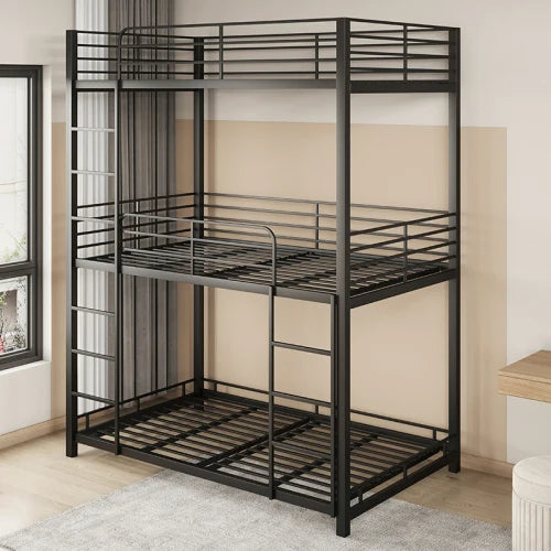 Three person rack bed with upper and lower bunks, adult iron children, students, upper and lower bunks, employee