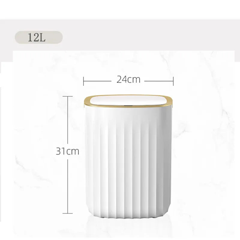 9L 12L 15L Smart Sensor Garbage Bin Kitchen Bathroom Toilet Trash Can Best Automatic Induction Waterproof Bin with Lid