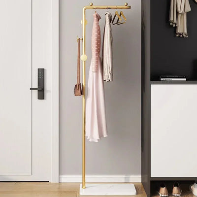 Clothes Rack Golden Minimalist Shelfs Home Modern Clothes Hanger Stand Closets Perchero