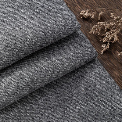 Thickened Plain Linen Fabric Fine By The Meter for Tablecloth Bags Pillow Cushion Cover Sewing Sofa Cloth Wearable Beige Gray