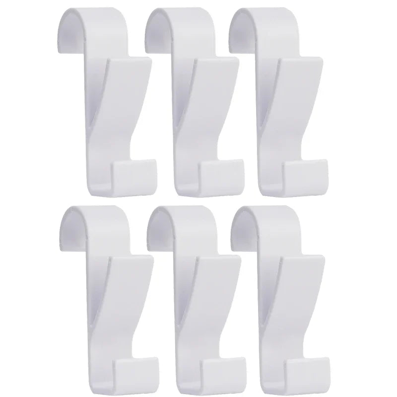 3/6PCS Bathroom Hanger Clips Heated Towel Radiator Rail Hook Holder Multifunction Drying Rack Hook Towel Clothes Storage Hanger