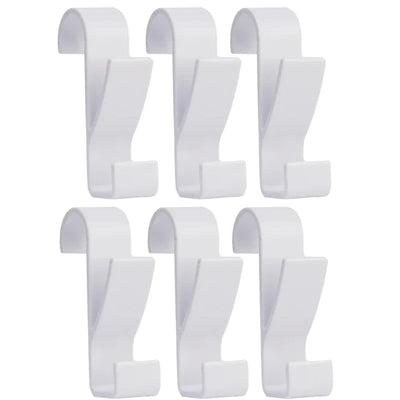 3/6PCS Bathroom Hanger Clips Heated Towel Radiator Rail Hook Holder Multifunction Drying Rack Hook Towel Clothes Storage Hanger