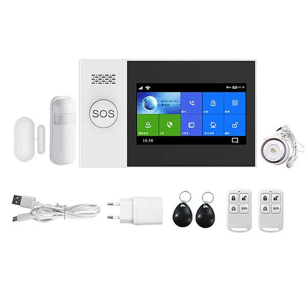 PG107 4G Tuay Home Alarm Security System Anti-theft Wireless Security System PIR Sensor Alarm System GSM WIFI Home Safe