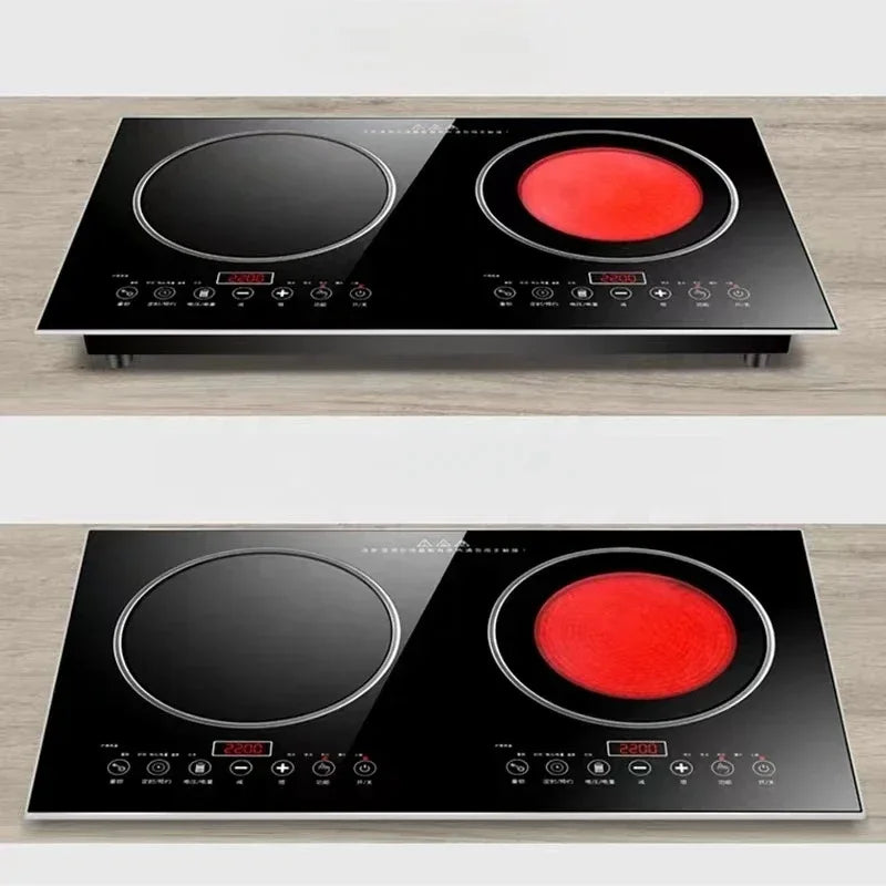 110V/220V New Design Hot Sale High Power Multi-function Double Burner Induction Stove 2 Hob Electric Cooking Stove