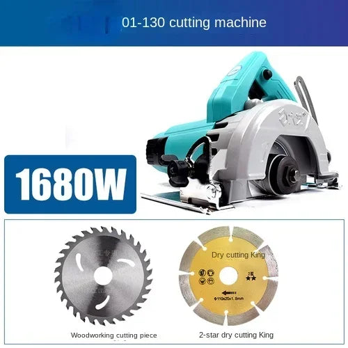 Multi function marble machine high-power portable wood tile stone water electricity special slotting cutting machine