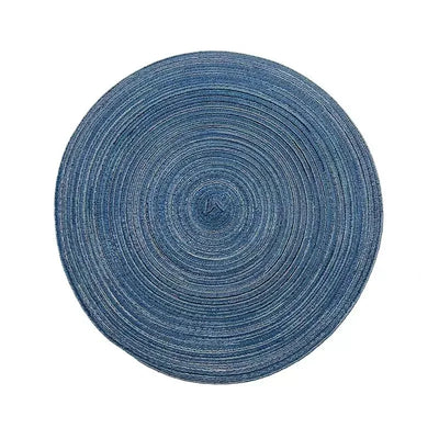 Round Table Mat Table Placemats for Tablemat Ramie Insulation Pad Placemat Linen Non Slip Table Mats Home Decoration Pad Coaster