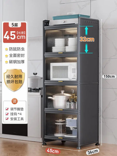 Kitchen Storage Rack Multi-functional Gap Storage Cabinet Multi-layer Storage Cabinet Gap Side Storage Cabinet Cupboard