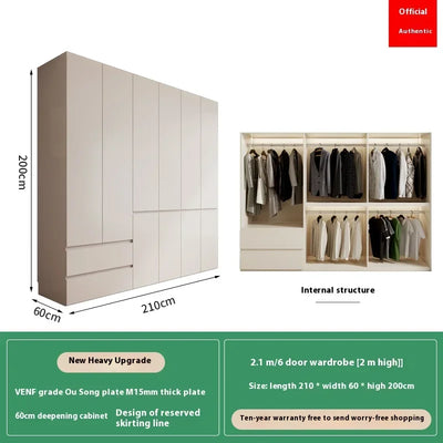 Big Cubes Tall Wardrobes Clothes Women Nordic White Cabinets Bedroom Wardrobes Armoire Wooden Guarda Roupas Bedroom Furniture