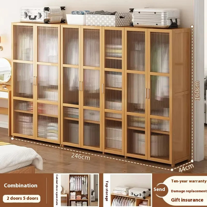 Wardrobe Wardrobe Bedroom Single Sliding Door Home Small Closet Closets And Cabinets Storage Cabinet Armored Room Set Furniture