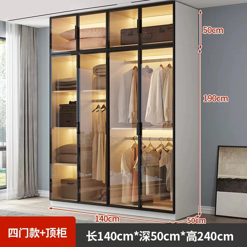 Organizer Partitions Wardrobe Mirror Cabinets Storage Cupboard Wooden Wardrobe Space Saving Cheap Cube Muebles Hotel Furniture