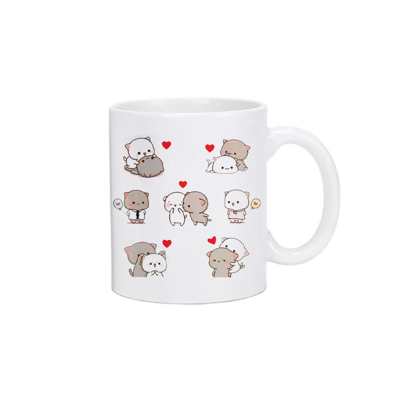 Panda Bear Bubu Dudu Coffee Milk Cup Mocha Cat Panda Bear Couple Christmas Mug Kawaii Cups Original Mugs Free Shipping Drinkware