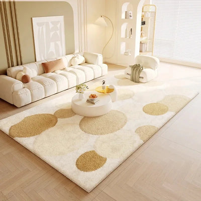 Imitation cashmere cream style living room sofa coffee table rug winter thick bedside blanket bedroom floor mat