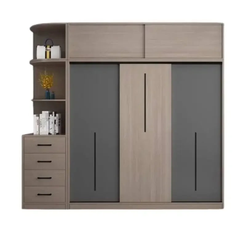 Nordic Luxury Wardrobes Wood Orgnizer Drawers Wooden Closet Organizer Wardrobes Storage Clothes Garde Robe Furniture Home