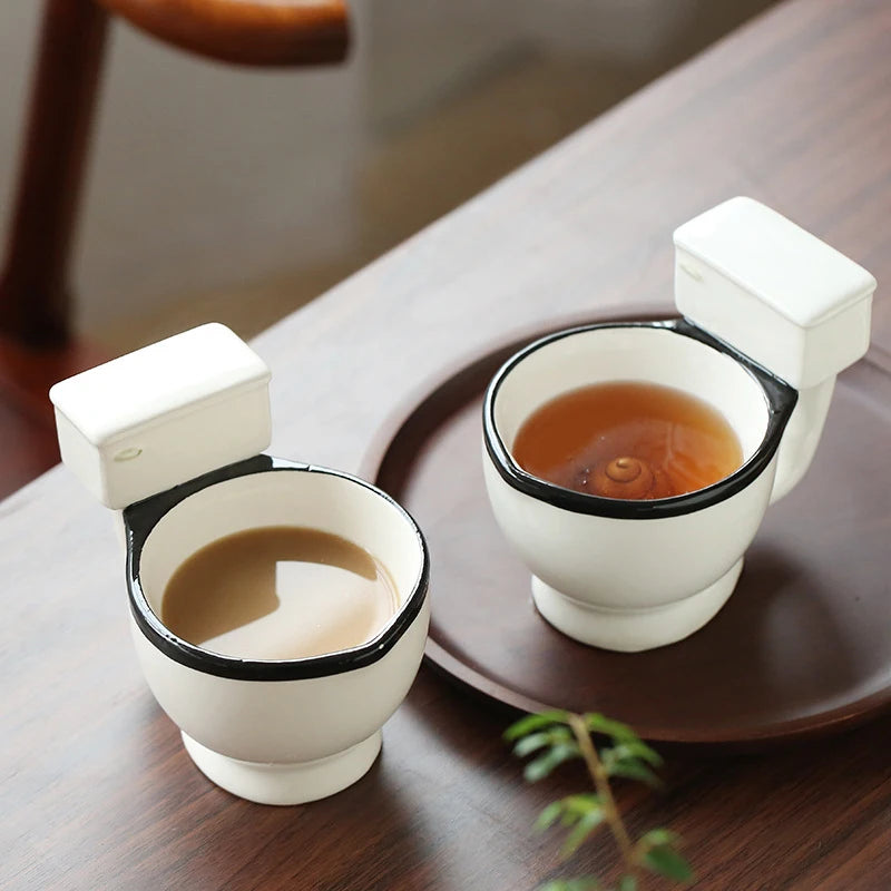 Toilet Ceramic Mug 300ml Coffee Tea Milk Ice Cream Cup Water Cup Christmas gifts