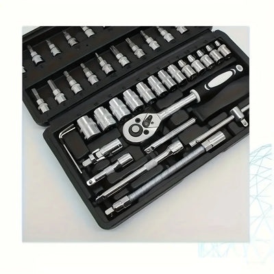 Ultimate Automotive Mechanical Tool Kit - High-Quality Ratchet Wrench and Assorted Screwdriver Set - Super Portable, Wrench Set