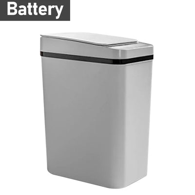 12L Smart Trash Can Automatic Touchless Garbage Can Kitchen Bedroom Trash Bin Toilet Smart Garbage Bucket Space-Saving Waterproo