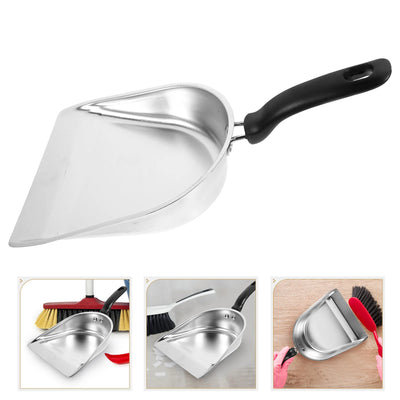 Stainless Steel Dustpan Handheld Metal Small Bakelite Handle Outdoor with Portable