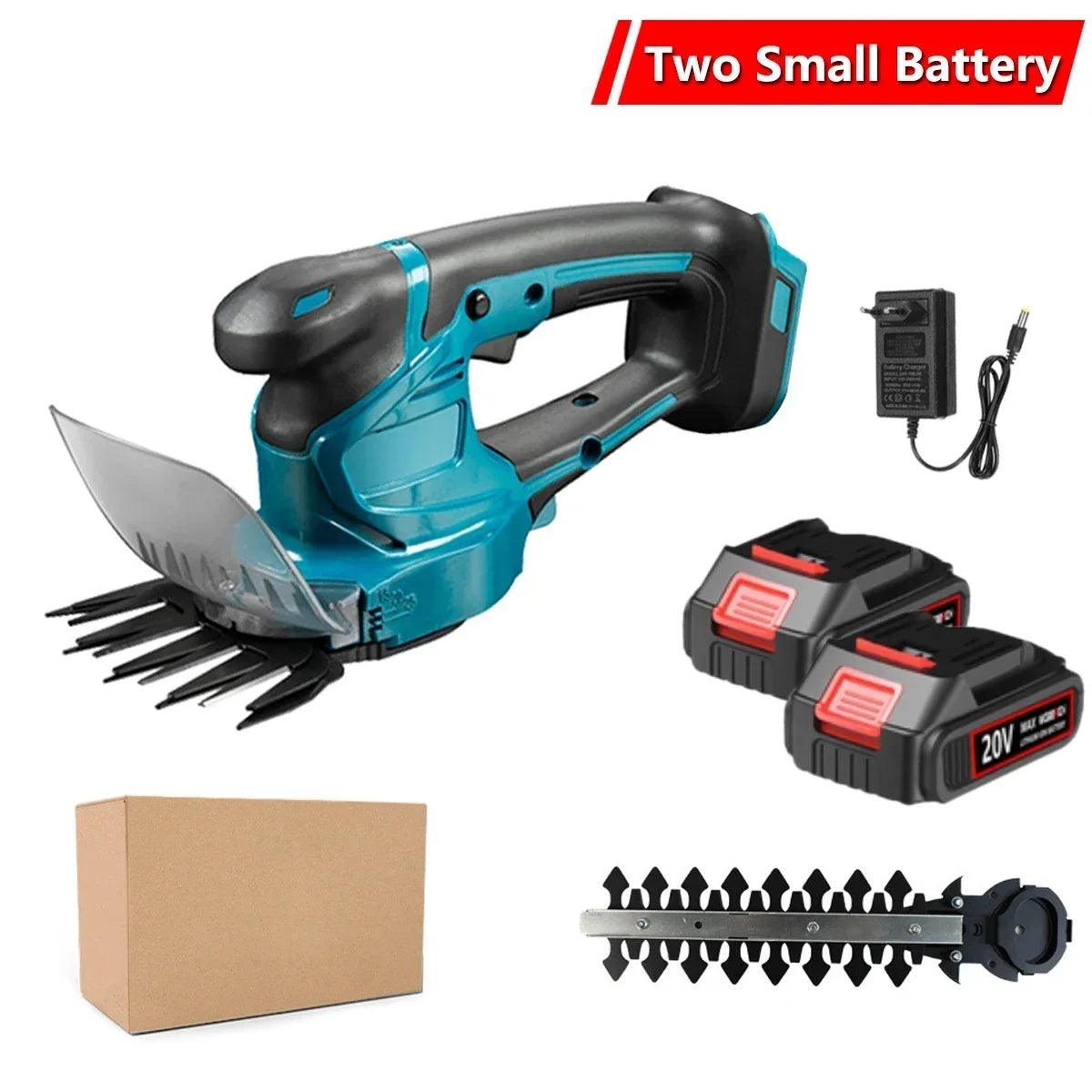 2 IN 1 Electric Hedge Trimmer Cordless Handheld Rechargeable Garden Bush Scissors Power Tools For Makita/WOBERICH 18V Battery