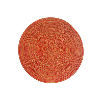 4pcs Woven Ramie Placemats Round Table Mat Anti Slip Dining Table Mats Non-Slip Tableware Bowl Pads Kitchen Drink Cup Coasters