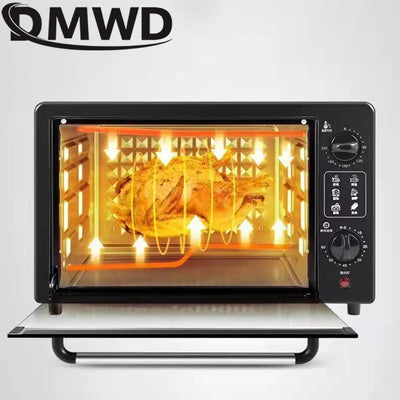 DMWD 22L Household Electric Oven Multifunctional Roaster Timing Baking Oven Grill Cake Pizza Breakfast Baking Machine 1000W