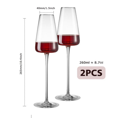 260-650Ml Collection Level Handmade Red Wine Glass Ultra-Thin Crystal Burgundy Bordeaux Goblet Art Big Belly Tasting Cup