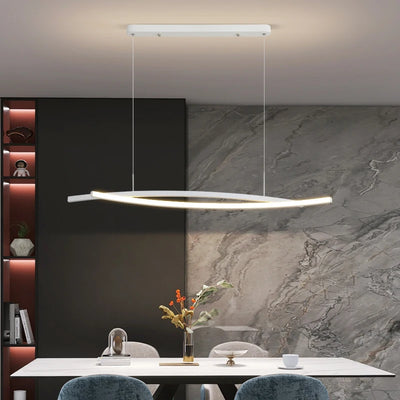 New Minimalist Creative Personality Restaurant Pendant Lights Aluminum Artistic Design Long Lamp Dining Nordic Bar Chandelier