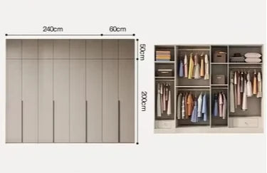 Cosmetics Nordic Wardrobe Modern Luxurious Storage Partitions Wardrobe Clothes Organizer Szafy Do Sypialni Bedroom Furniture