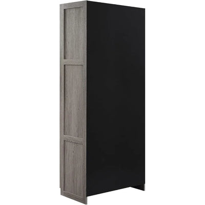 Hopkins Modern Freestanding Locker with 7 Adjustable Shelves and Soft-Close Doors, Bedroom Multifunctional Wardrobe