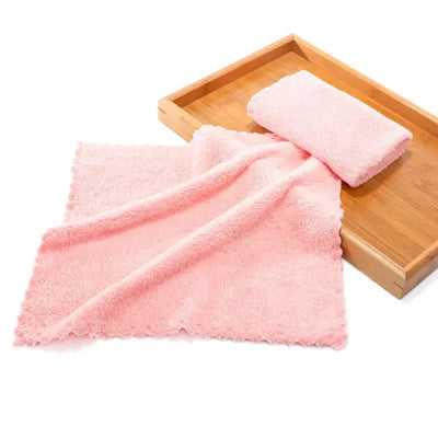 High Density Coral Velvet 25*25cm Small Square Towel Hand Towel Microfiber Child Washcloth Kids Face