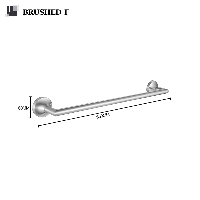 Towel Rack Towel Hanger Bath Towel Holder Wall Hanging Towel Bars Stainless Steel Bathroom Shelf Kitchen Cloth Rack