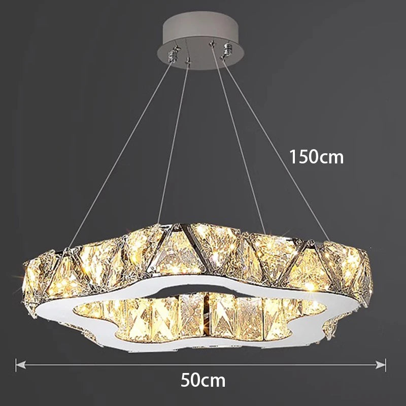 Modern home decoration crystal chandelier, stair Pendant lamp, living room Pendant lights, interior lighting