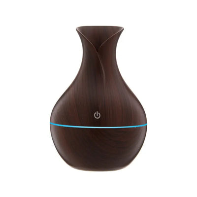 Household Wood Vase Aromatherapy Humidifier Vase Air Humidifier Ultrasonic Mute Colorful Humidifier Spray Instrumen Rechargeable