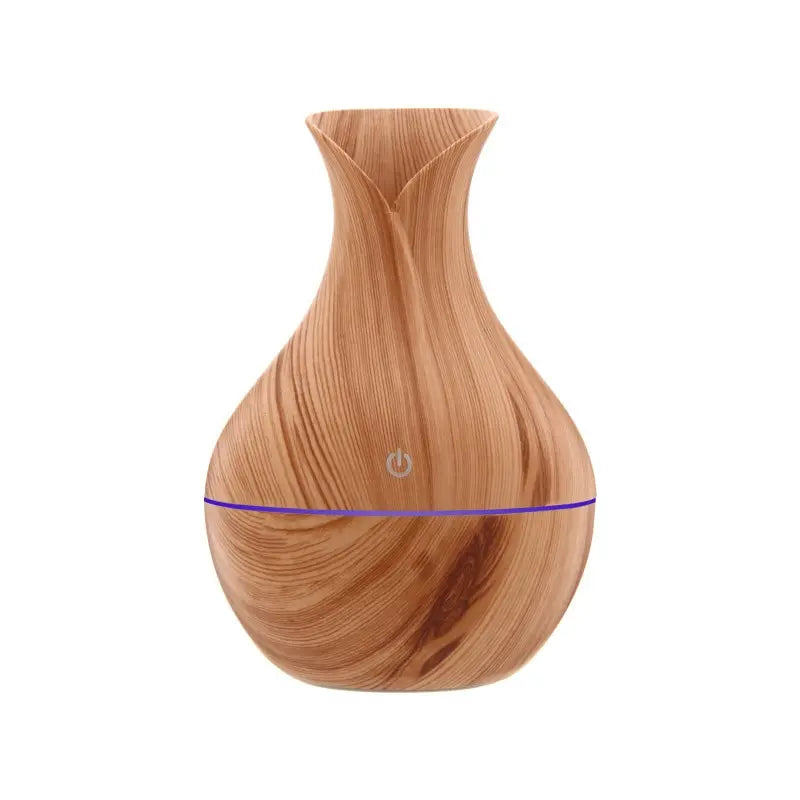 Household Wood Vase Aromatherapy Humidifier Vase Air Humidifier Ultrasonic Mute Colorful Humidifier Spray Instrumen Rechargeable