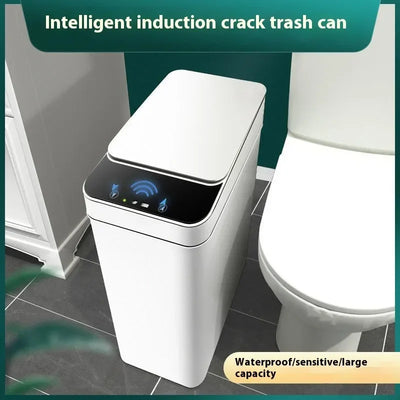 Smart Sensor Trash Can Electric Garbage Storage Bin Waterproof Seam Bathroom Kitchen Automatic Waste Collector 12L Home Supplies